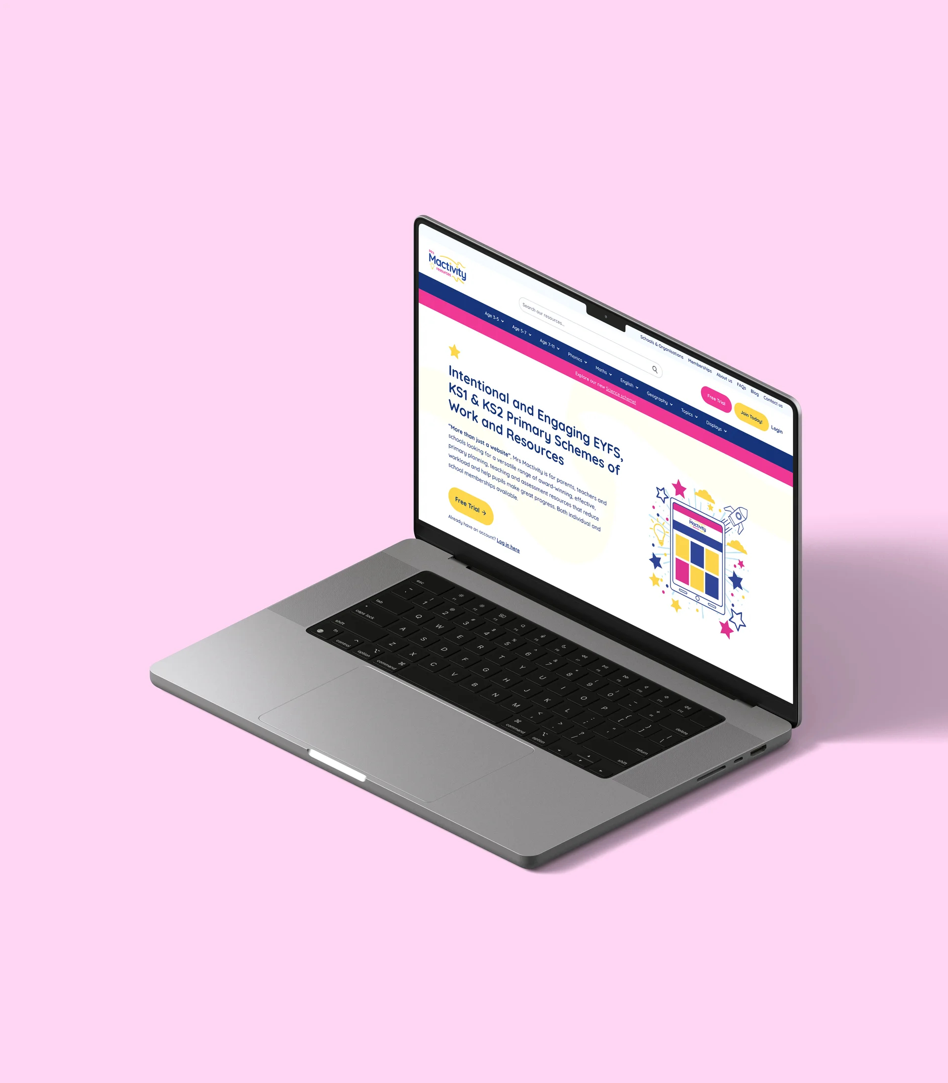 Mrs Mactivity mockup